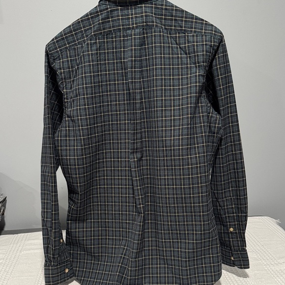 Ralph Lauren Blue Label Men's Plaid Shirt - Dark Blue and Olive - Picture 2 of 10